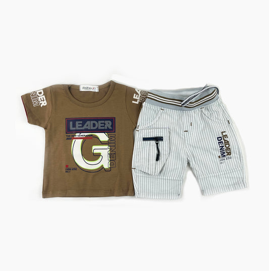 3Mth - 9Mth Leader Brown Baba Suit For Newborns UG NBS512