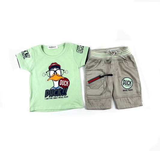 3Mth - 9Mth Duck Green Baba Suit For Newborns UG NBS506