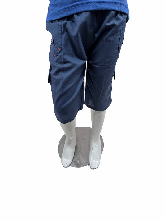 2Yrs - 5Yrs TB Boys 3-QTR Short For Boys BQS06 Navy blue