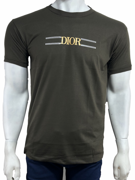 Dark Green Dior T-Shirt For Men MTS386