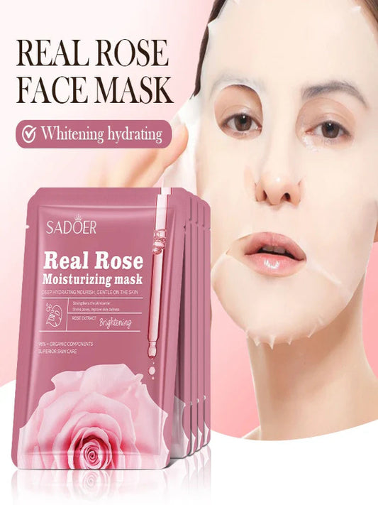 Real Rose Moisturizing Facial Sheet Mask