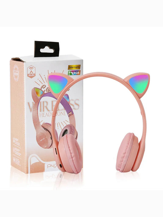 Pink P47 Wireless Headphone For Girls MA52