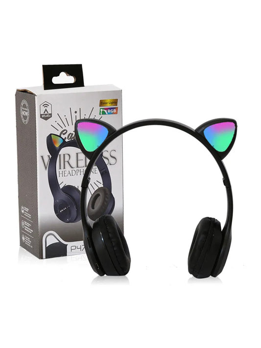 Black P47 Wireless Headphone For Girls MA53