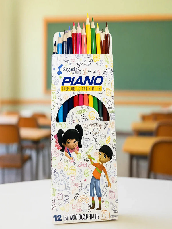 Piano Premium Color Pencils Pack of 12