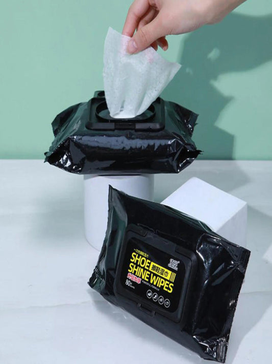Shoe Cleaning and Shine Wipes 80 pcs