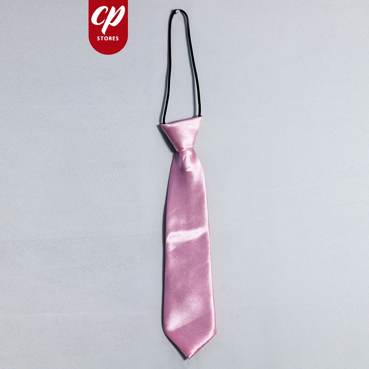 Boys Elastic Tie 9.5 Inches Baby Pink