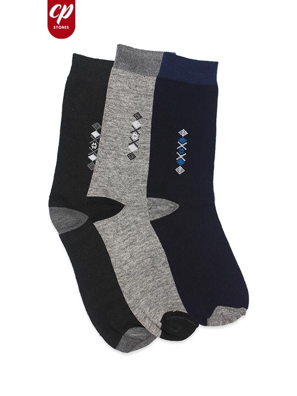 Classic Socks For Men Multi-color Pack of 3