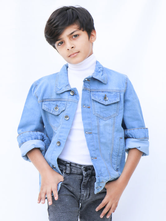 Kids Denim Jacket 2 Yrs - 9 Yrs Carolina Blue