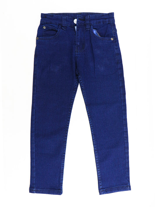 Boys Stretchable Jeans 5Yrs - 15Yrs Dark Blue