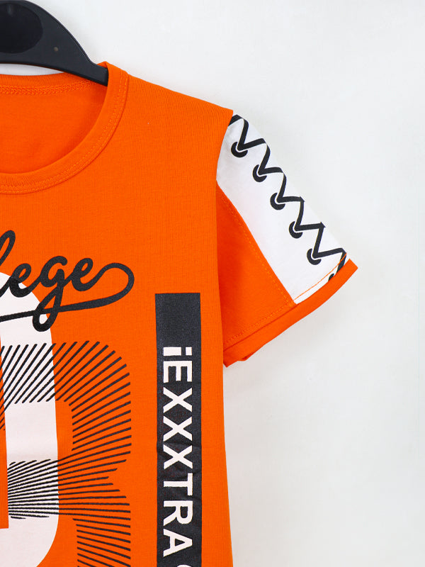 ATT Boys T-Shirt 5 Yrs - 10 Yrs 03 Orange