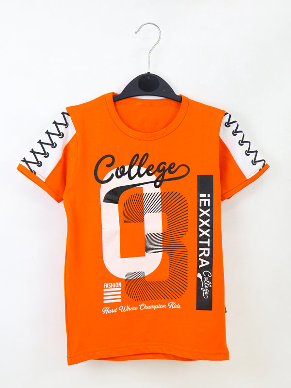 ATT Boys T-Shirt 5 Yrs - 10 Yrs 03 Orange