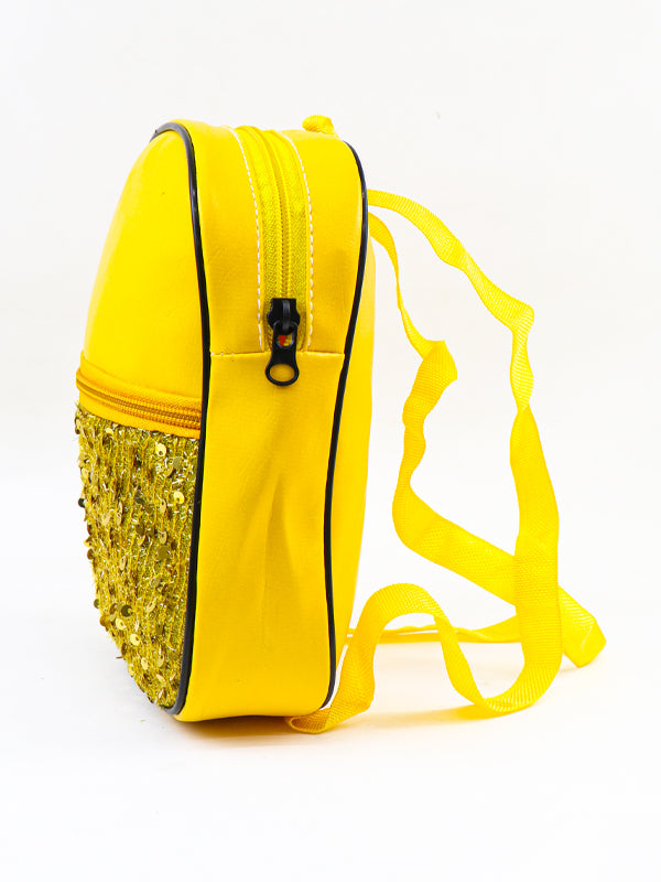 Fancy Glitter Bag for Girls Yellow