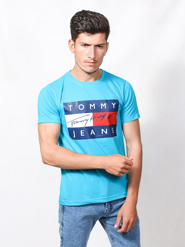 MM Men's Printed T-Shirt TOM Blue