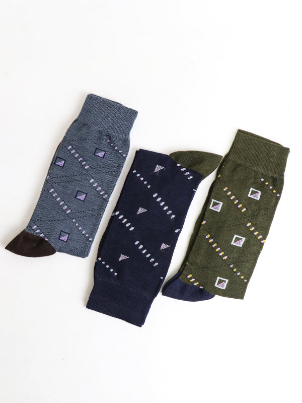 Pack of 3 Socks for Men Multicolor