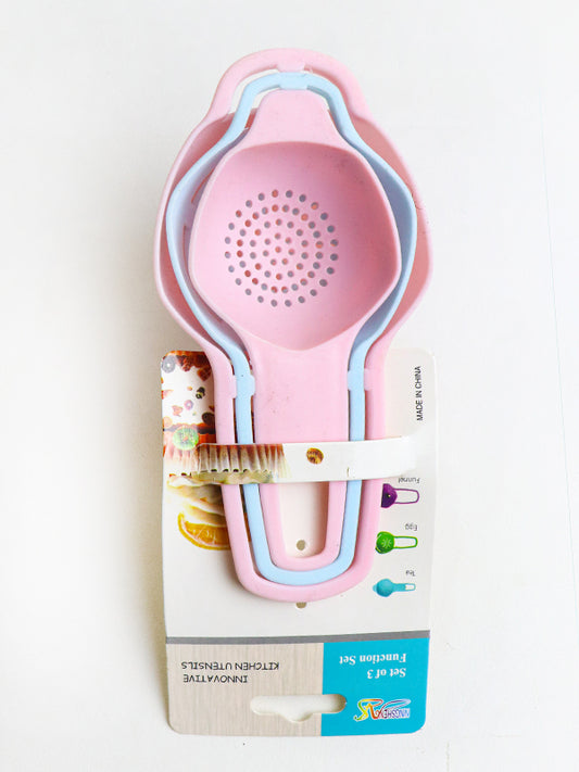 Funnel Strainer Egg White Separator Set Multicolor