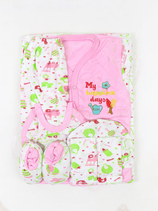 HG 8 Pcs Newborn Gift Set 0 Mth - 3 Mths MHD Pink