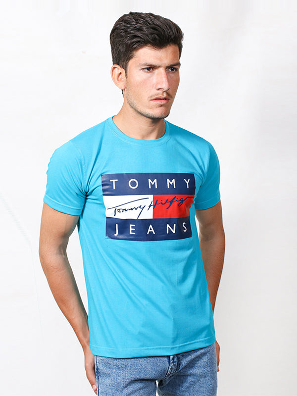 MM Men's Printed T-Shirt TOM Blue