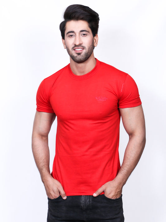 Men's Plain T-Shirt Red