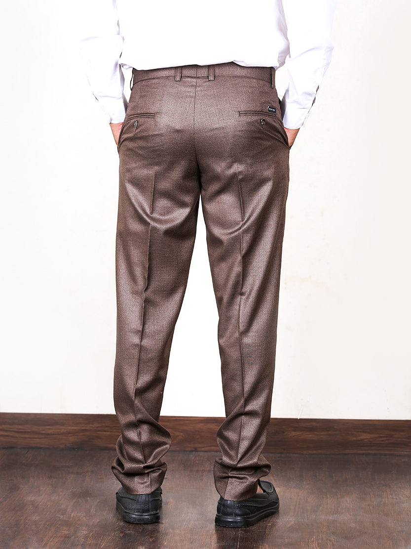 MFP37 Dress Pant Trouser Formal for Men Metallic Brown