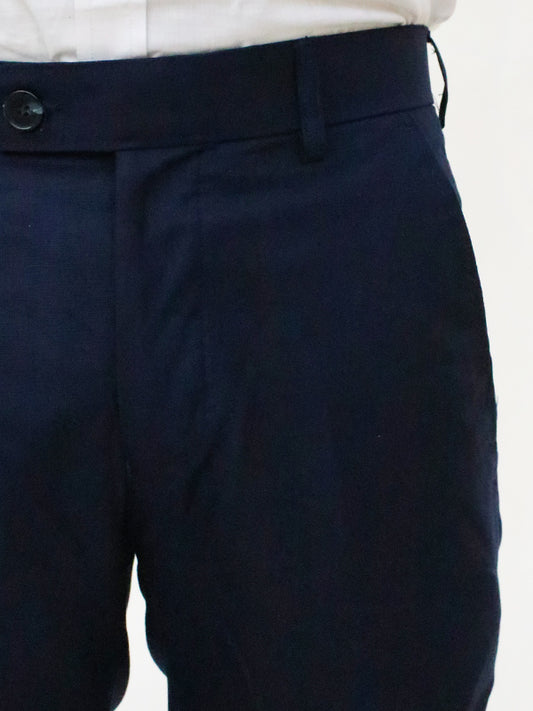 Men's Formal Dress Pant Trouser Dark Blue