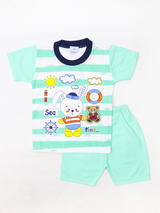 HG Newborn Baba Suit 3Mth - 9Mth Sea Time Light Sea Green