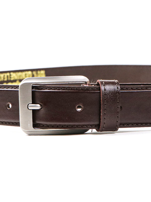 Men's Classic Stitched Belt Brown