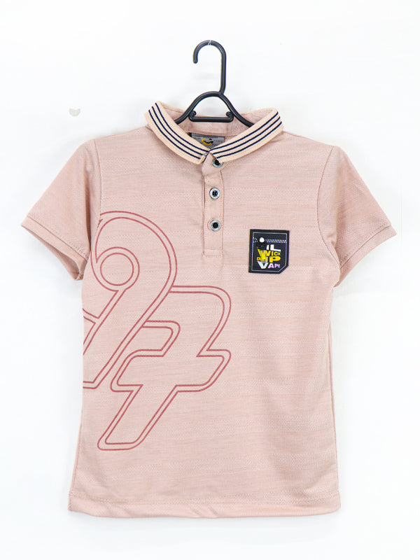 AJ Boys Polo T-Shirt 2.5 Yrs - 8 Yrs 97 Light Brown