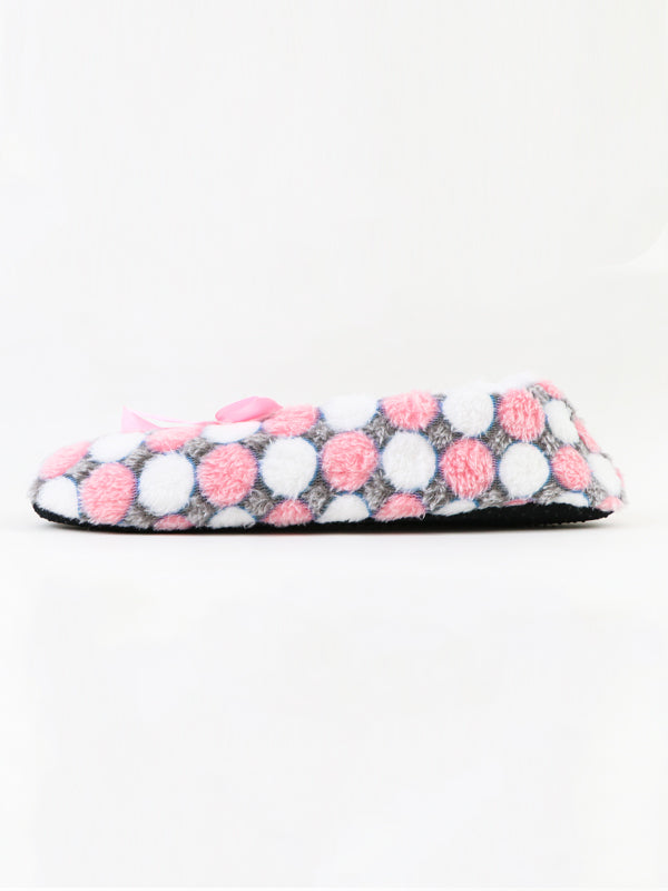 Fuzzy Slipper Socks Polka Dot - Multicolor