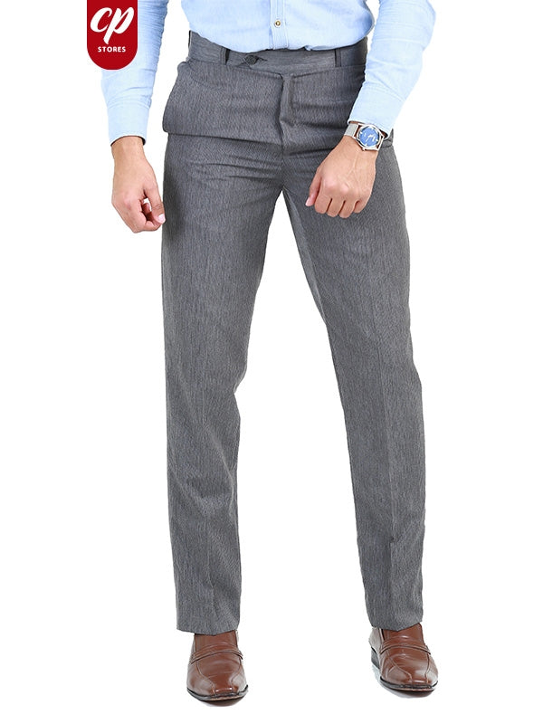 MFP59 Dress Pant Trouser formal for Men Grey Striped
