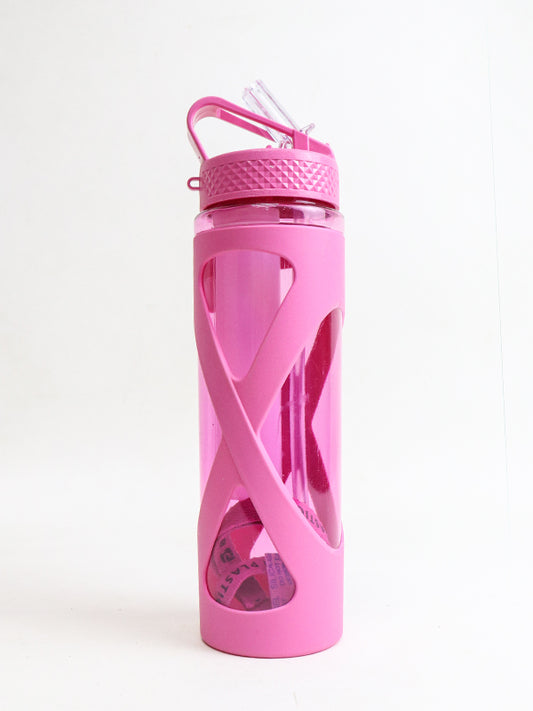 Reusable Water Bottle with Straw - Multicolor