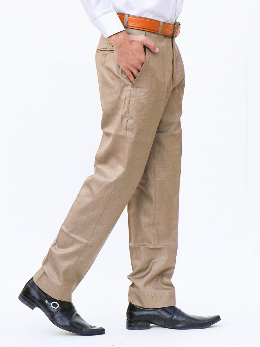 MFP27 Men's Formal Dress Pant Light Brown