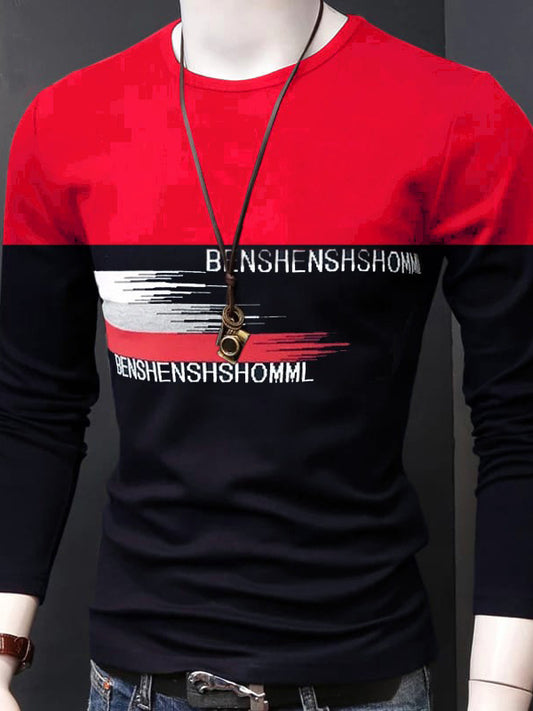 SN Men's Full Sleeve T-Shirt Benshe