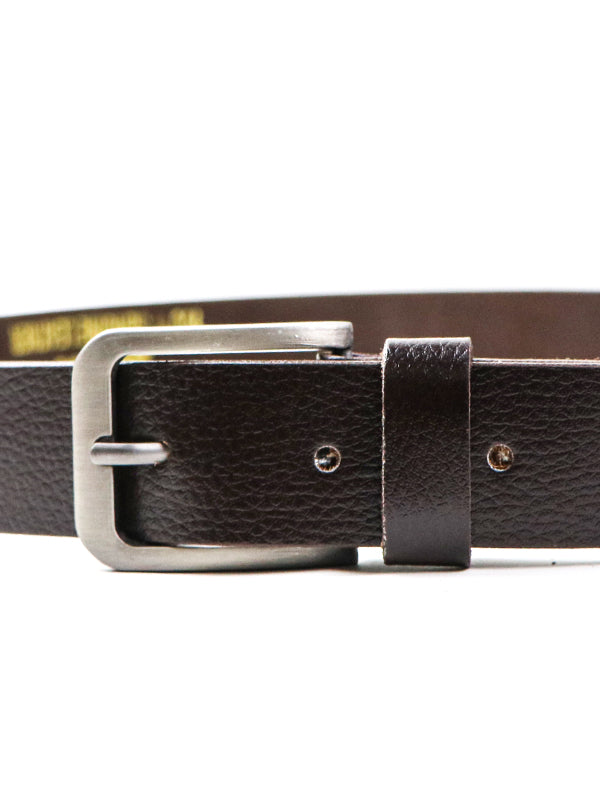Men's Block Edge Belt Brown