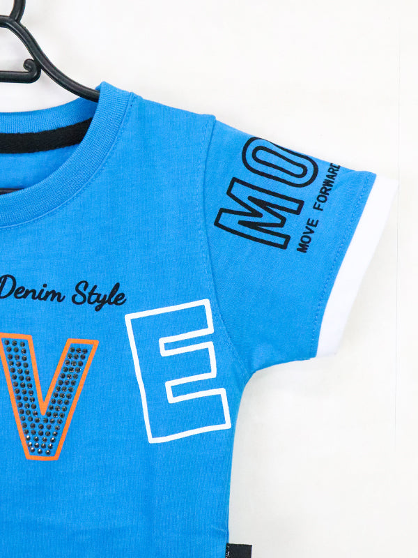 ATT Boys T-Shirt 1.5 Yrs - 3.5 Yrs Move Blue