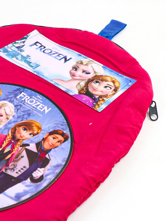 Frozen Dark Pink Bag with Drawstrings