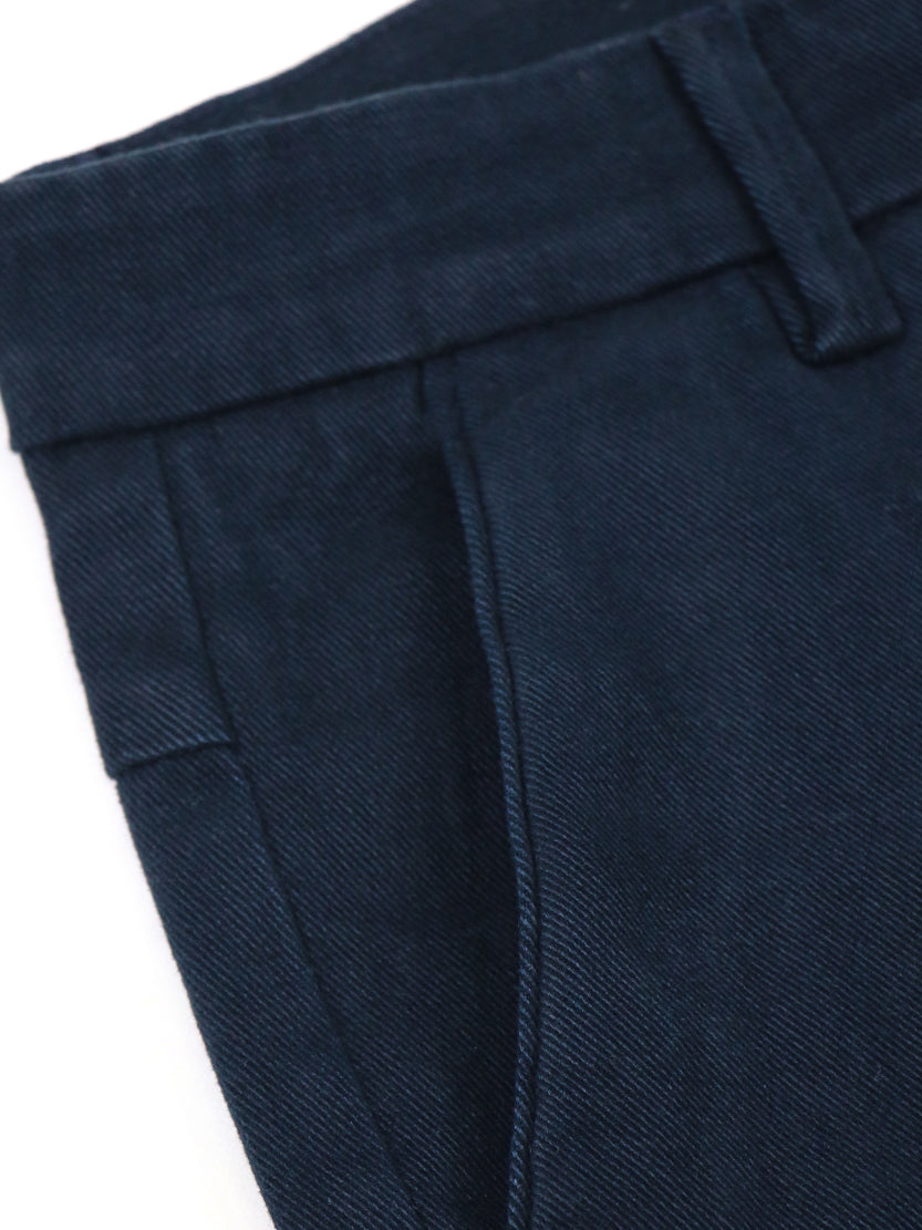 Cotton Chino Pant For Men Dark Blue