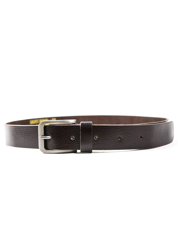 Men's Block Edge Belt Brown