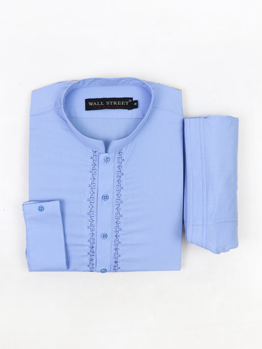 440 Men's Stitched Kameez Shalwar Suit Blue