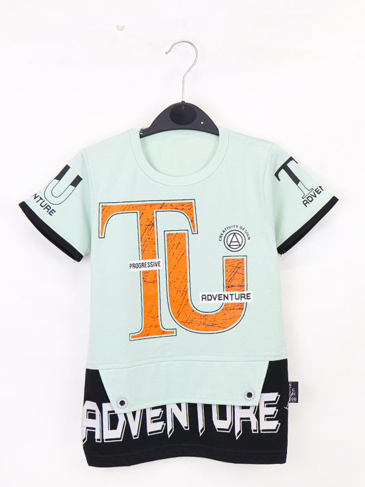 ATT Boys T-Shirt 5 Yrs - 10 Yrs TU Light Green