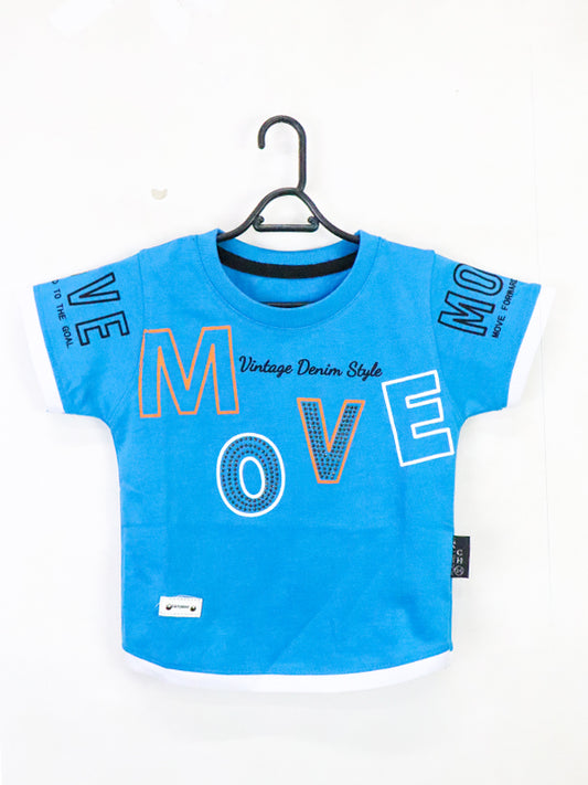 ATT Boys T-Shirt 1.5 Yrs - 3.5 Yrs Move Blue