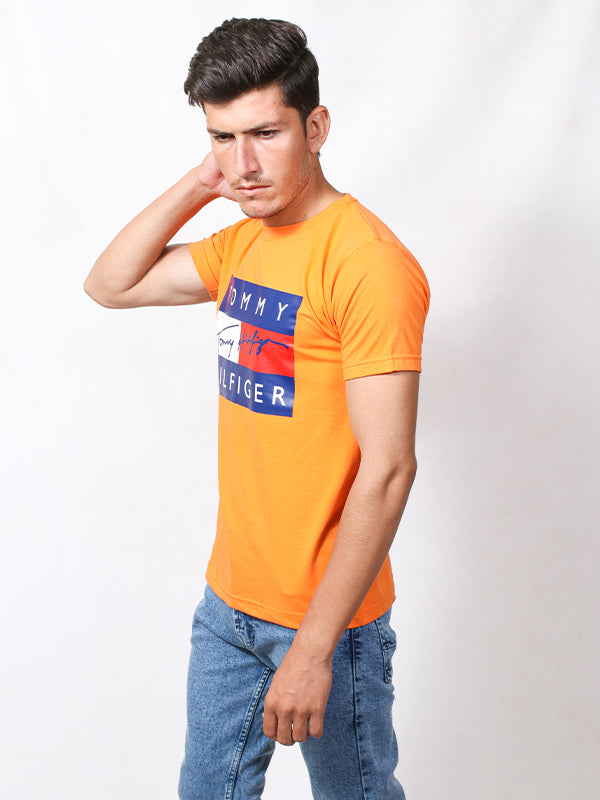 MM Men's Printed T-Shirt TOM Orange