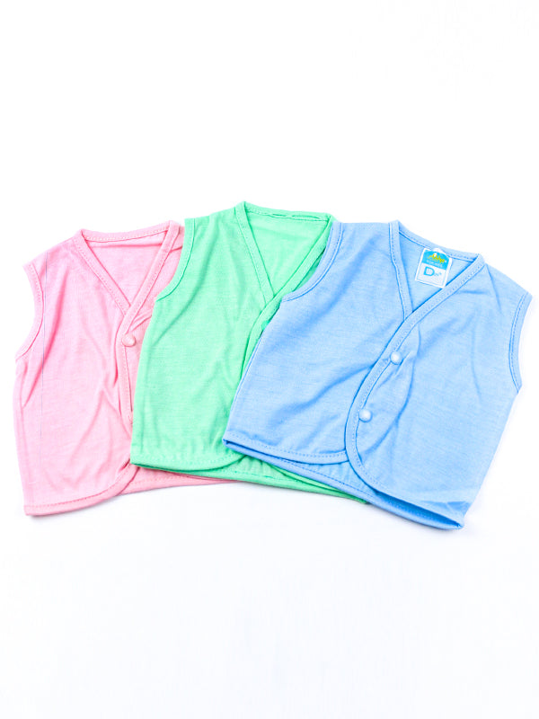 Newborn Vest Set 0 Mth - 9 Mths Pack of 3