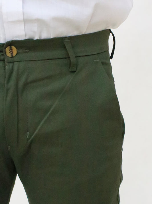 Cotton Chino Pant For Men Pickle Green