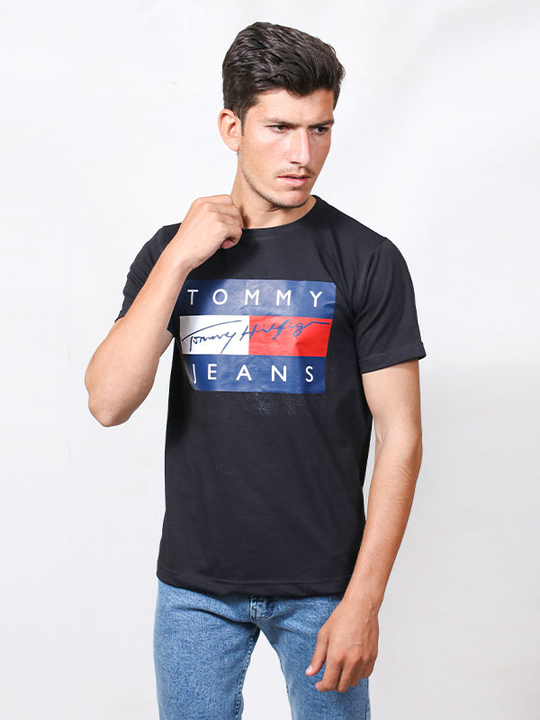 MM Men's Printed T-Shirt TOM Black