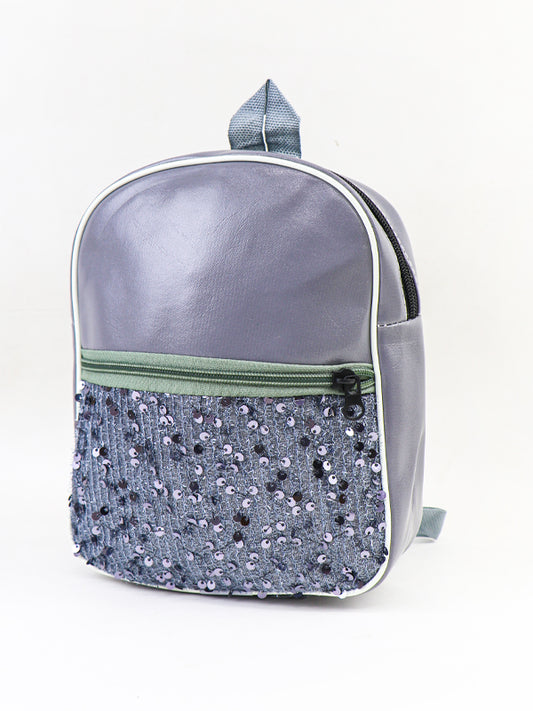 Fancy Glitter Bag for Girls Grey