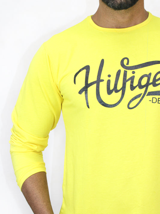 Men's Long Sleeve T-Shirt HFGR Yellow