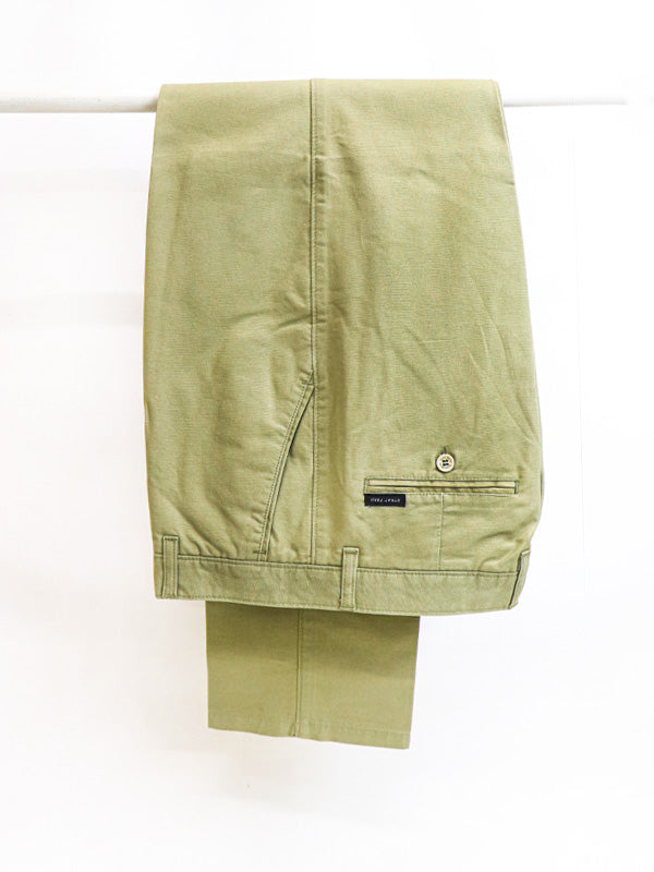 Men's Wrinkle-Free 100% Cotton Trouser Lime Green