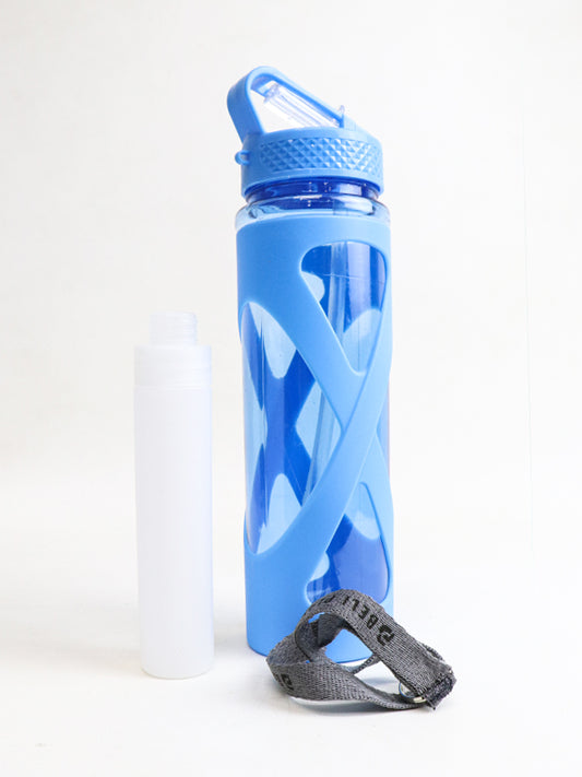 Reusable Water Bottle with Straw - Multicolor