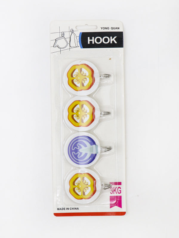Rounded Wall Hooks Pack of 4
