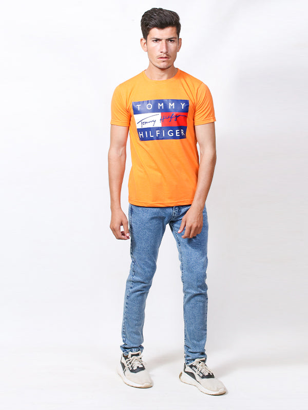 MM Men's Printed T-Shirt TOM Orange